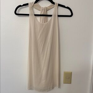 Alice + Olivia Cream Sleeveless Top